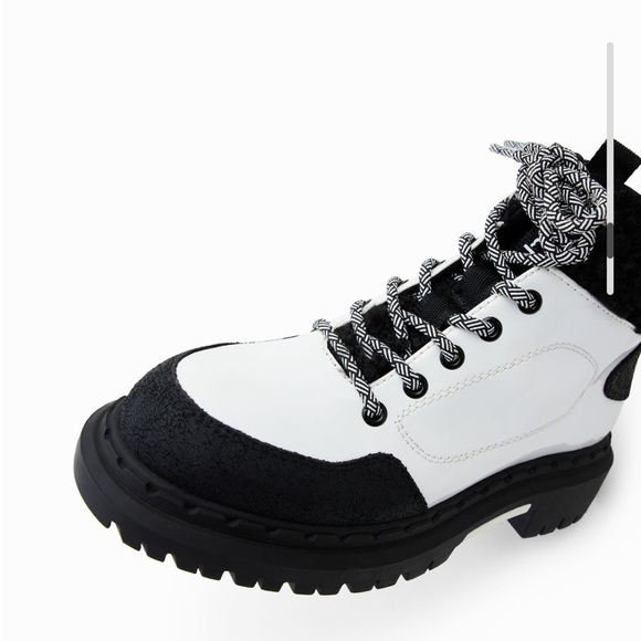 Desigual Lace-Up Trekking Boots Size 9 - Picture 6 of 17